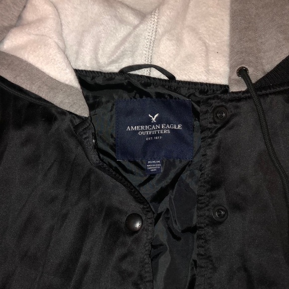 American eagle satin hooded jacket - Picture 2 of 3